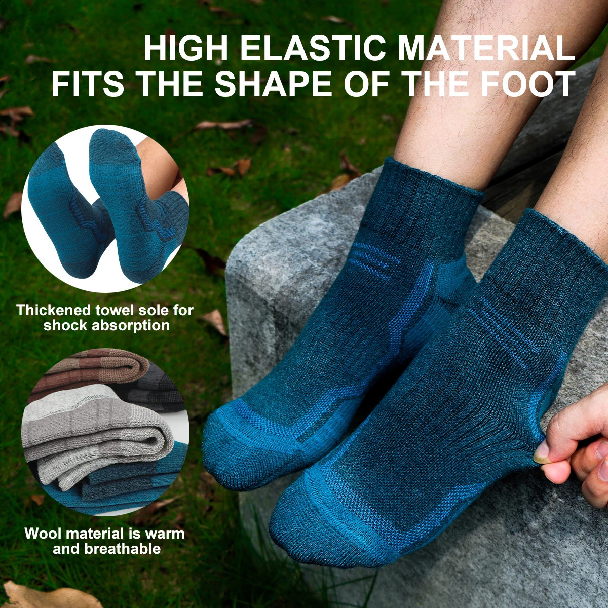 WRELS Merino Wool Thermal Socks Winter Warm Ski Hiking Snowboarding Climbing Compression Sports Thick 250823