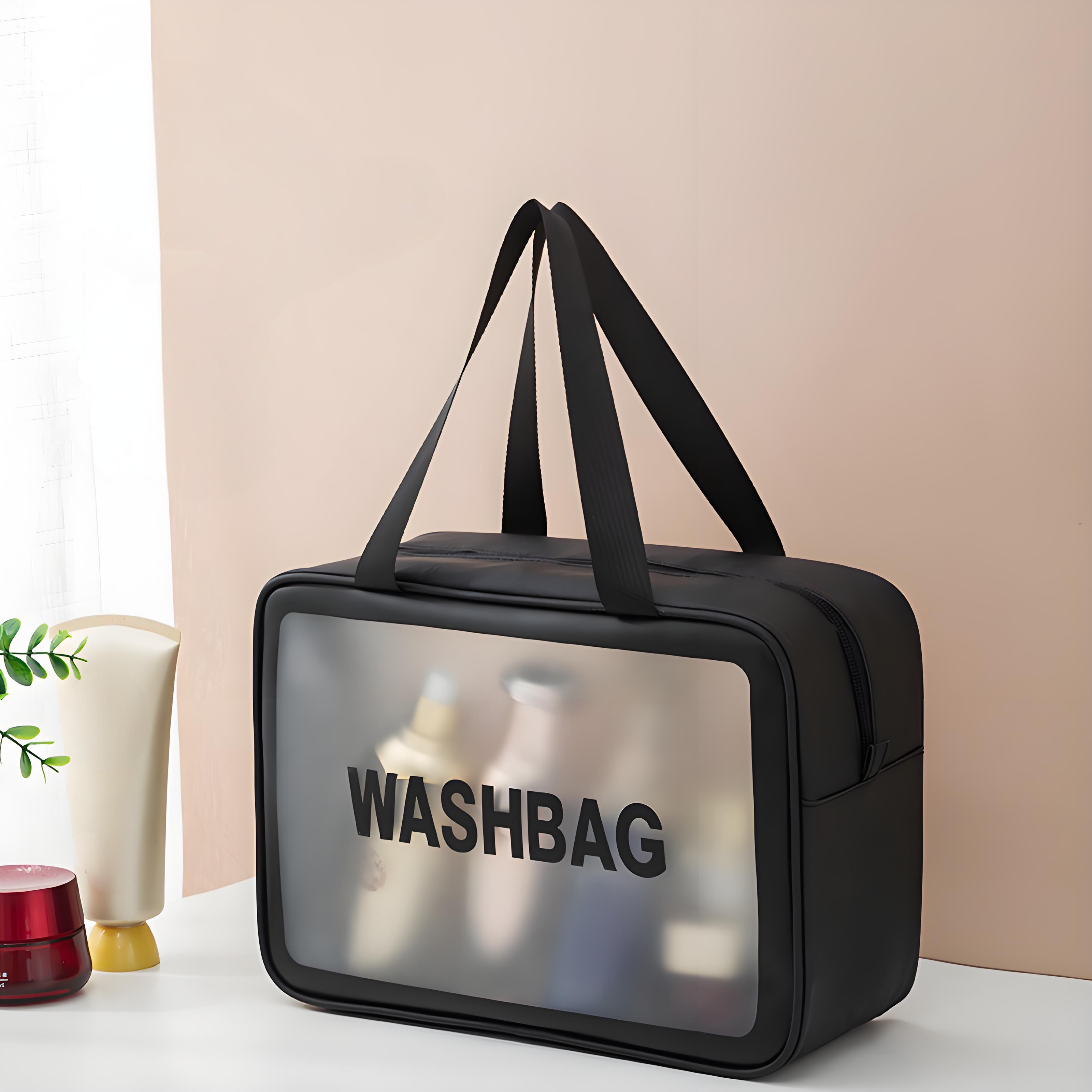 2025 Free Shipping Luxury Cosmetic Bags Korean Style Frosted Makeup Bag, PU PVC Waterproof Toiletry Organizer Pouch for Cosmetics Travel