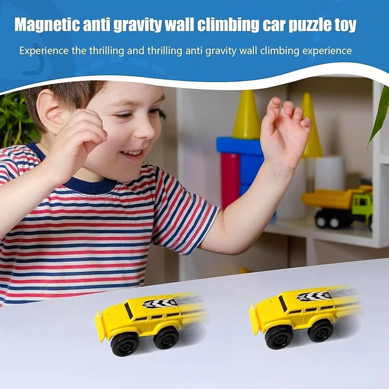 Magnetic Wall Climbing Toy Car Emboadlie Anti Gravity Zero Boys Gilrs 250823