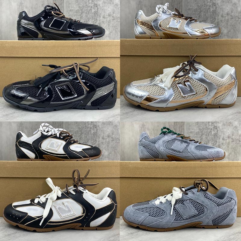 Designer Women Collaboration 530 SL Sneakers Luxury Womens Sports Shoes TPU Non slip Sole Bright Leather Upper Breathable Mesh Casual Comfortable Men Running Shoes