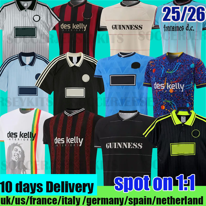 25 26 Bohemians Jersey soccer maillot de foot football black Bohemians 2025 135th Anniversary Football Shirts Kit Fontaines 2025 2026