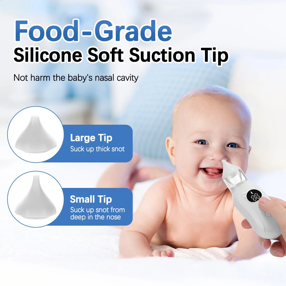 Electric Nasal Aspirator Low Noise 9 Suction Levels Rechargeable Nose Sucker Cleaner Snot Booger Mucus Remover For Infant 250823