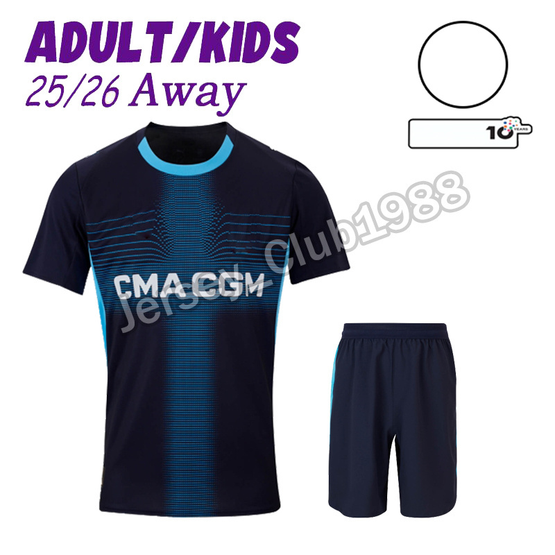 25 26 maillot de foot GREENWOOD Soccer jerseys OUNAHI harit 2025 2026 OM man KIDS football shirt BALERDI RONGIER FANS player OM maillot