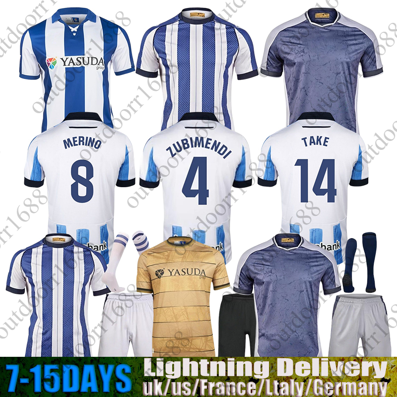 25 26 Real Sociedad Soccer Jersey OYARZABAL ZUBIMENDI BARRENE OSKARSSON Football Shirt BECKER TAKE 25 26 camiseta de futbol ZAKHARYAN Men kit kids Equipment