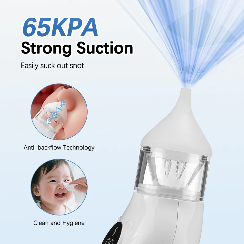 Electric Nasal Aspirator Low Noise 9 Suction Levels Rechargeable Nose Sucker Cleaner Snot Booger Mucus Remover For Infant 250823