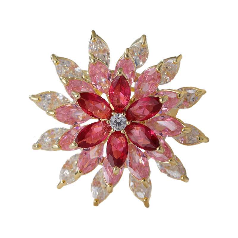 High end luxury rotating snowflake brooch New Fashion Pearl Pendant Brooches Women Girls Simulated Pearl Metal Pins