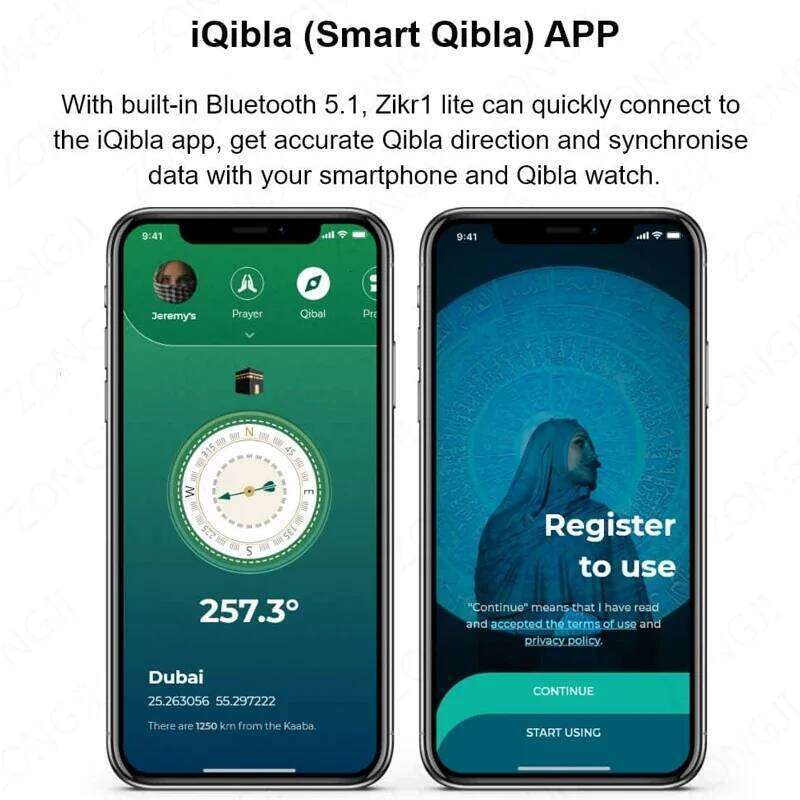 2026 Iqibla Smart Zikr Ring Praise Tasbih Tally Electronic Digital Counter For Muslims Prayer Time Vibration Reminder Waterproof