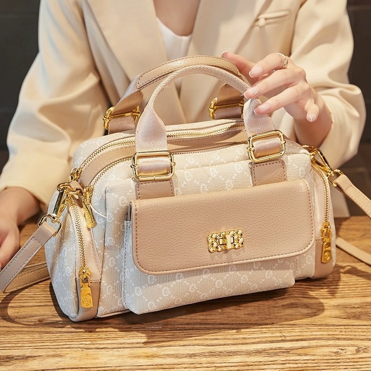 Boston Women's Bag Luxury Bag 2025 New Designer Bag Genuine Leather Handbag Pillow Bag Fashion Versatile Handbag Shoulder Bag Simple Crossbody Ba