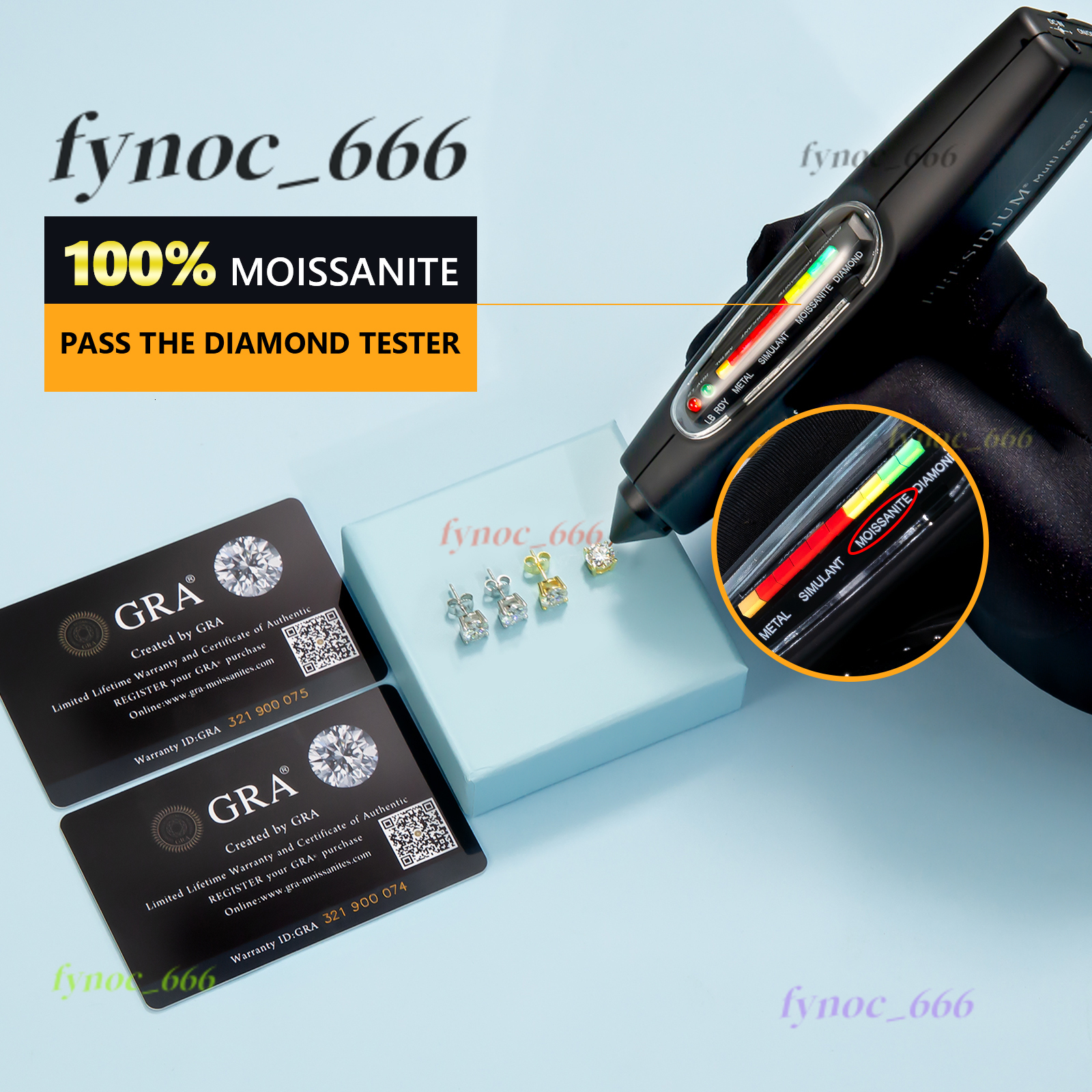 Classic Mossanite Diamond Ear Stud 5-14mm 1ct 2ct 14K Gold Plated 925 Sterling Silver VVS GRA Moissanite Earring for Women Men