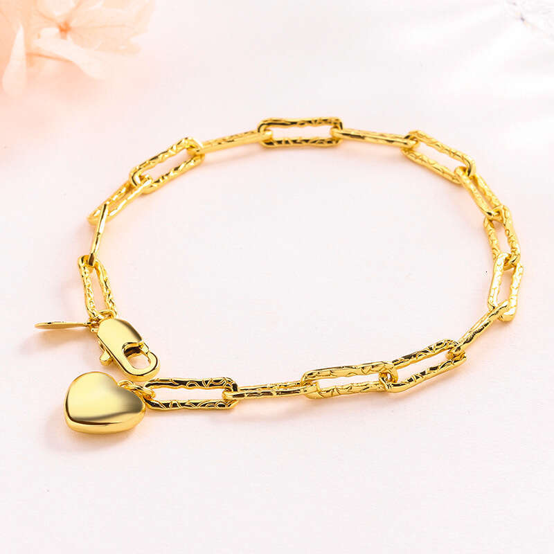 Fashion heart shaped bracelet Gold Plated Zirconia Bracelet Women Elegant Open Bangle Luxury Cubic Zirconia Cuff Fashion Jewelry for Wedding Daily Wea