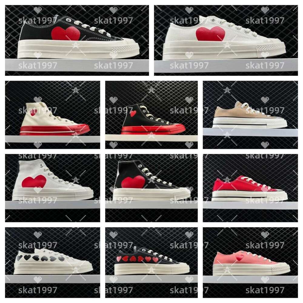 Casual Platforms Designer Canvas High Low Chucks Tennis Black White Grey Blue Red Shoes Sneakers
