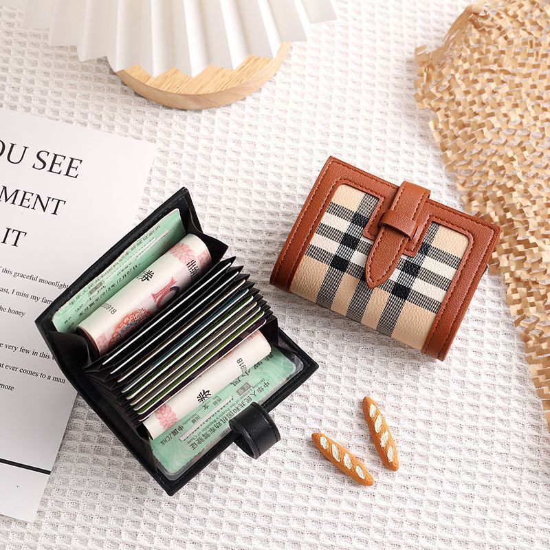 New Card Holder Luxury Bag For Women High Appearance Multiple Designer Bag Card Slots Large Capacity Anti-demagnetization Korean Version Ins Style Cut