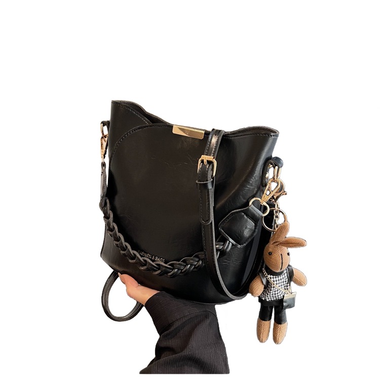 Brown Leather crossbody bag Winter Style For Women messenger bag