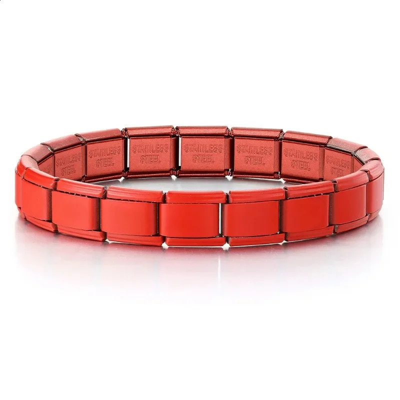 2025 Men and Women Starry Colors 18 Pieces Italian Charm Fit 9mm Stainless Steel Modular Bracelet Wholesale Jewelry 250818