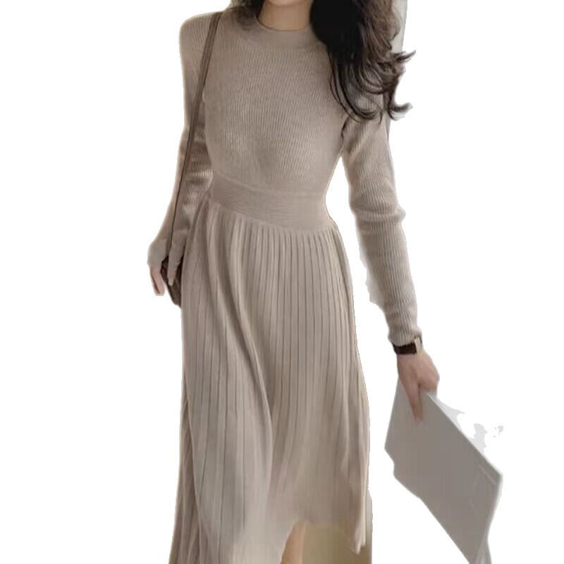 B30029 Dress Women 2024 Summer New Loose Casual Short Sleeve Midi Dress Women