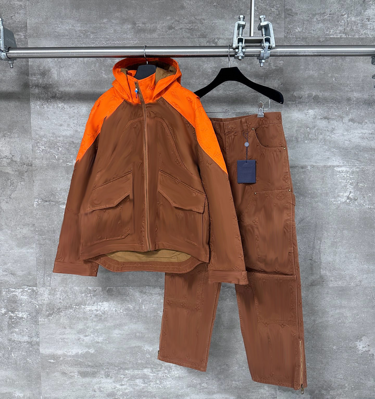 Men's Plus Size Hoodies & Sweatshirts Round neck embroidered and printed polar style summer wear with street pure cotton M set shorts tshirt set 4q3lp0