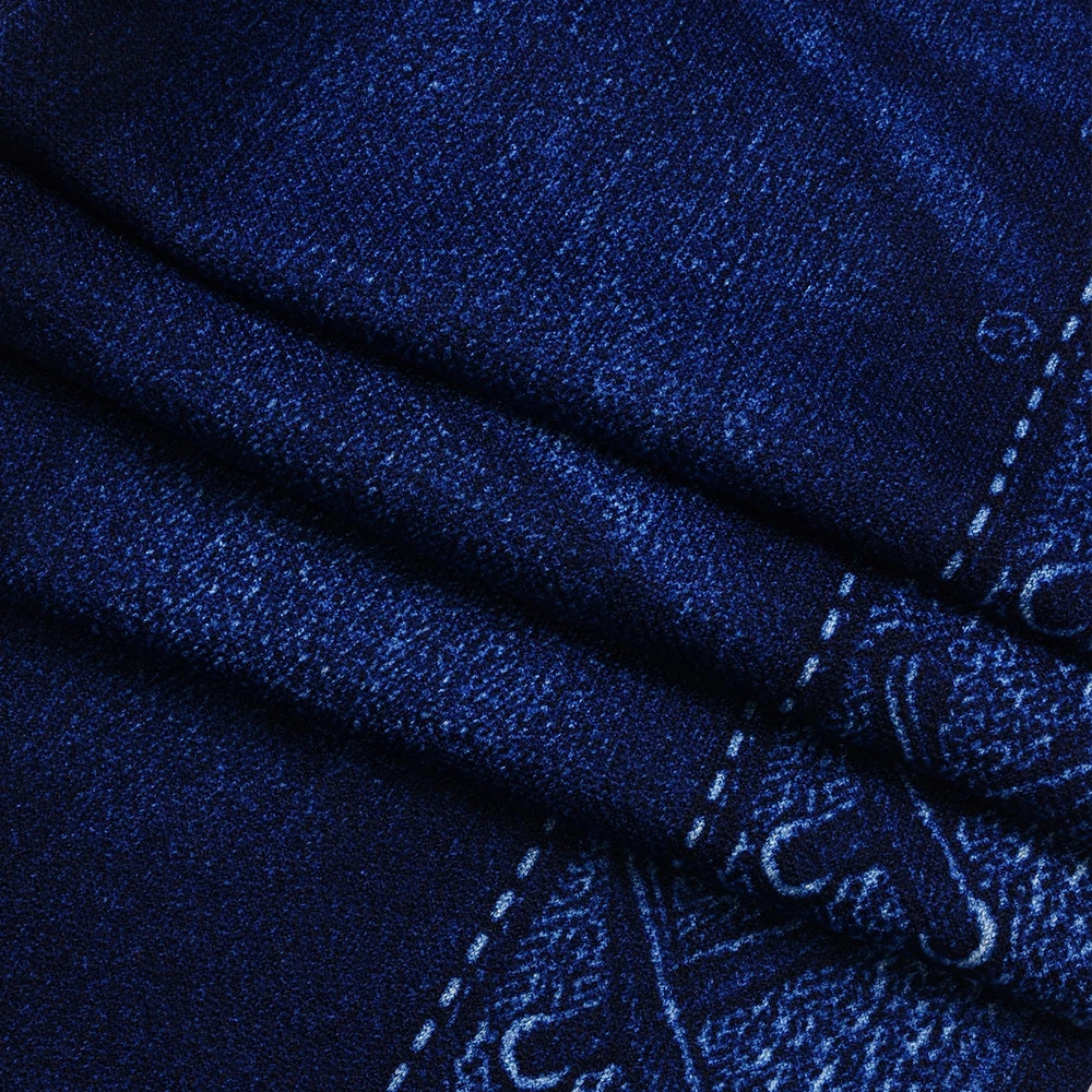 M XXL Faux Denim Leggings Women Clothing Summer High Waist Jeans Oversized Basics Pants Female Casual Slim Trousers Z260313