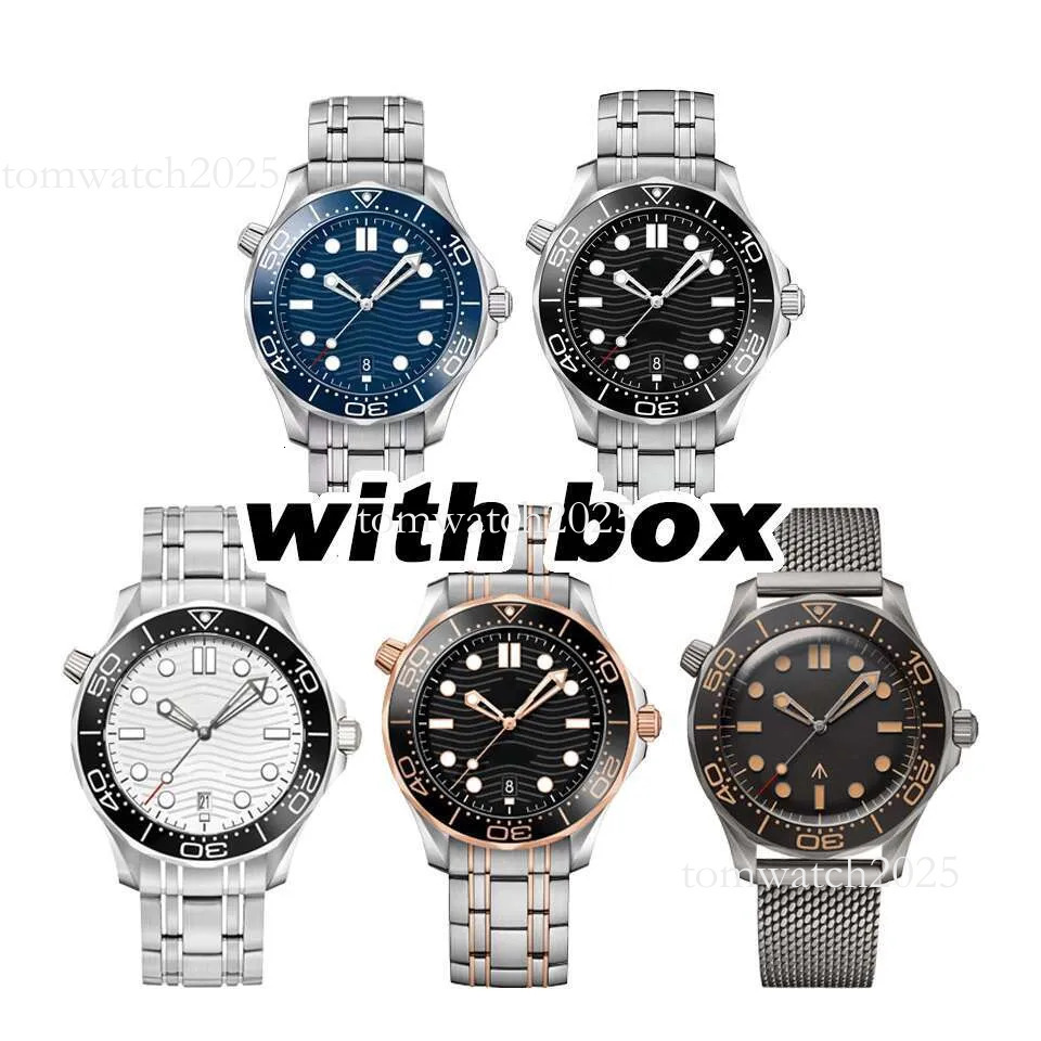 AAA OmeggaWatches Factory Automatic Watch AAA Designer Watches Men 150M 300M Waterproof Mechanical Wristwatches With Box Reloj Orologio Montre OmgegaWatches 007