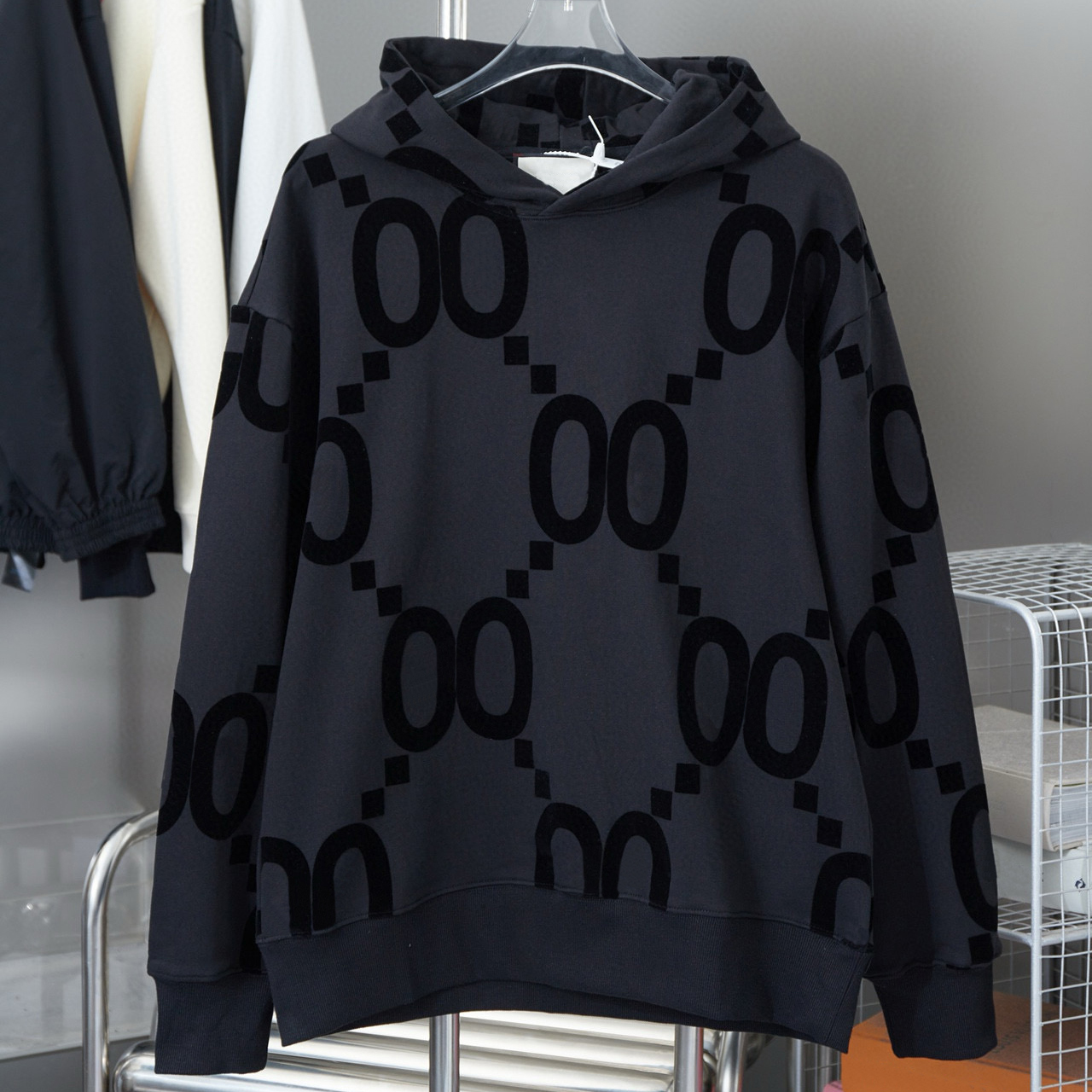 Men's Hoodies Pullover sweatshirt mens black embroidery letter graphic Loose super large hoodie jacket Cotton top Womens High Quality hoodie clothing S M L XL XXL