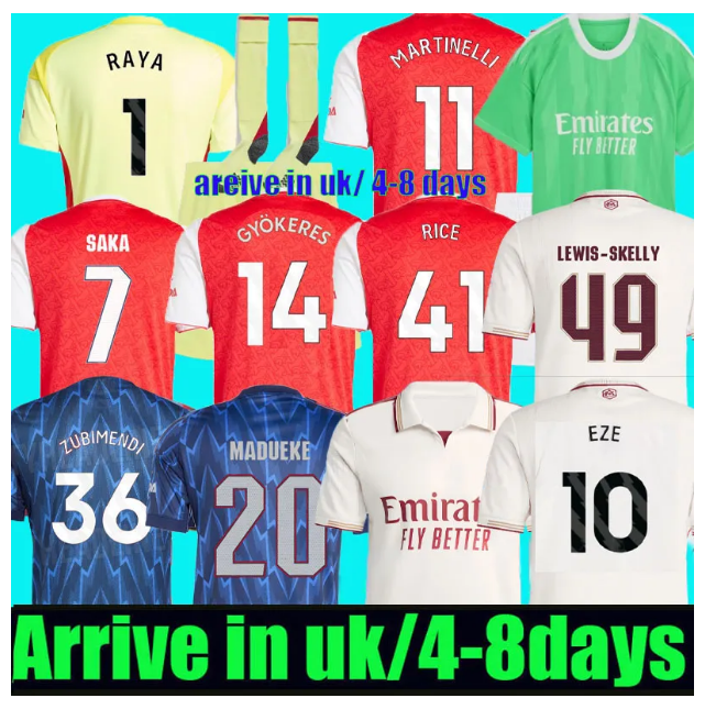 2025 2026 a rsenal football kits GYOKERES EZE 25 26 Arsen soccer jerseys RICE SAKA MARTINELLI Jersey ODEGAARD HAVERTZ kids kits Nwaneri TROSSARD Football Shirt
