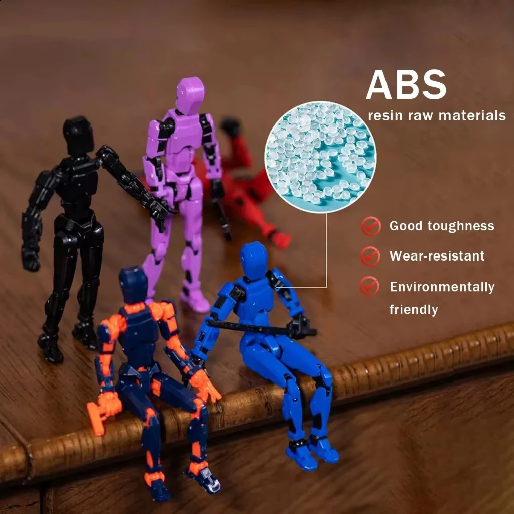 Titan 13 Action Figure 3D Printed Multi Joint Movable Doll Lucky Dummy Robot Child Assembled Toys for Kids Stress Relief 250823