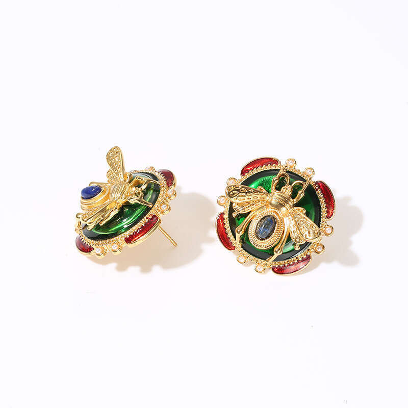 collections Chinese Style Enamel Earrings - Vintage Dangle Earrings with Lucky Motifs | New Asian Fashion Boho Ethnic Jewelry