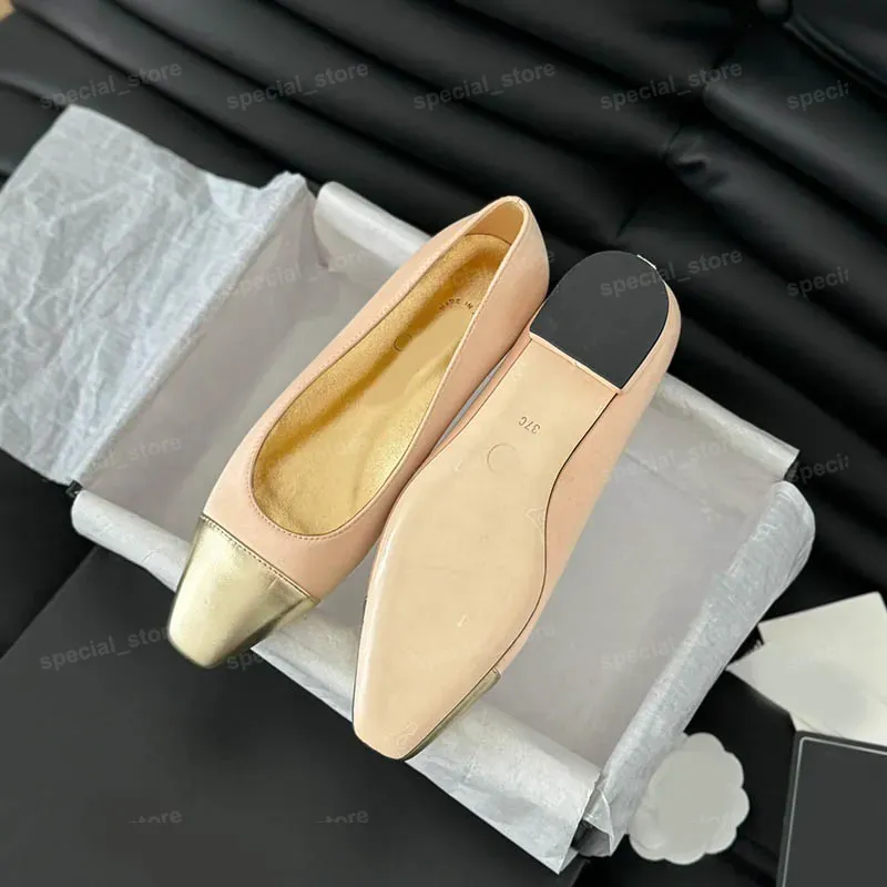 Chaussures de créateurs Ballet Flats pour femmes Chaussures robes en cuir en cuir Slingback Chichette de luxe Talons Femmes Pumps de soirée Chaus