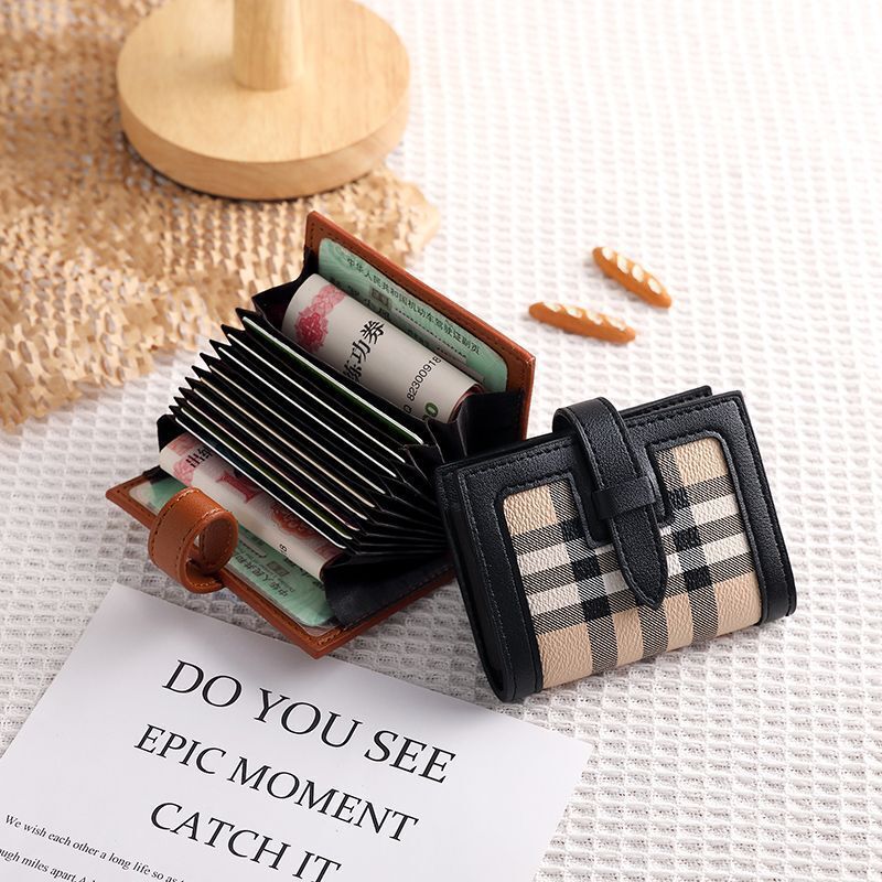 New Card Holder Luxury Bag For Women High Appearance Multiple Designer Bag Card Slots Large Capacity Anti-demagnetization Korean Version Ins Style Cut