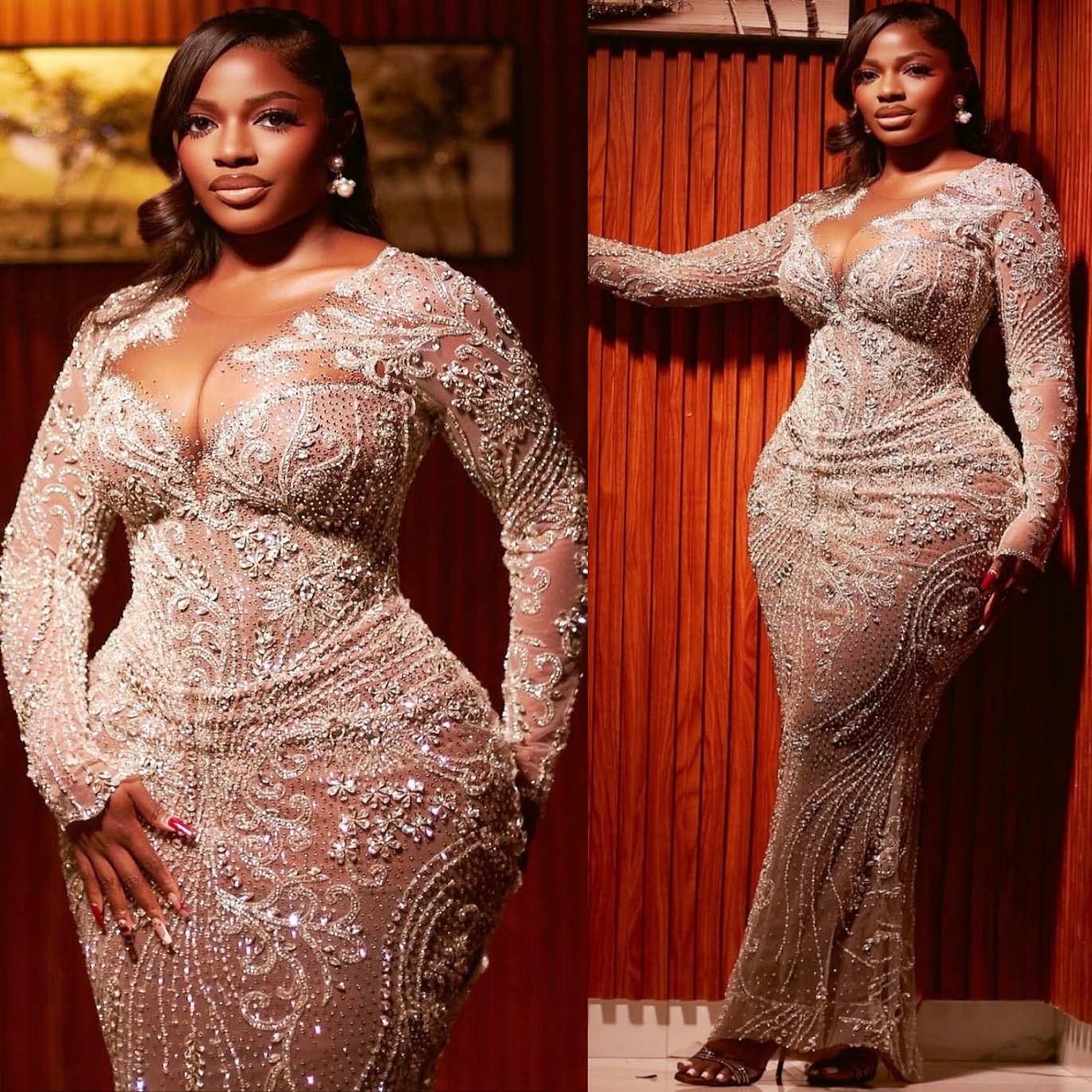 Ivory Sheath Prom Dresses 2025 Beaded Crystals Lace Illusion Vintage Evening Formal Party Second Birthday Engagement Gowns Plus Size Dress For Special