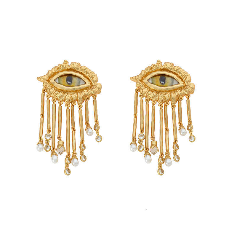 Long chain multiple pendant earrings high-end luxury designer earrings jewelry