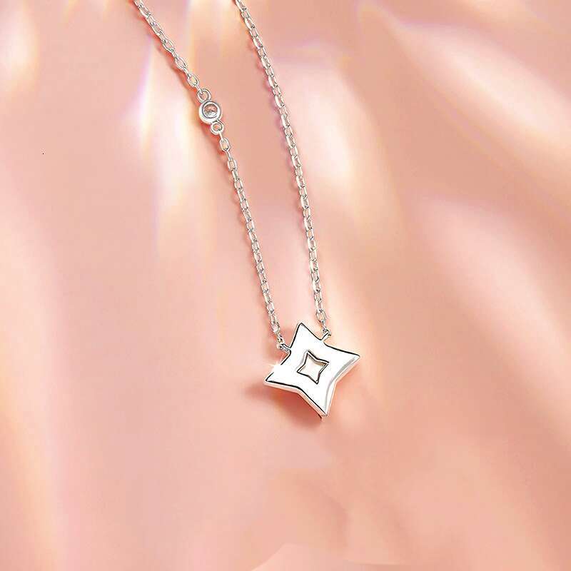 Four-pointed star light luxury collarbone chain Necklace for women Gold Plated Luxury necklaces Pendant Necklace Chain Jewelry Party gift