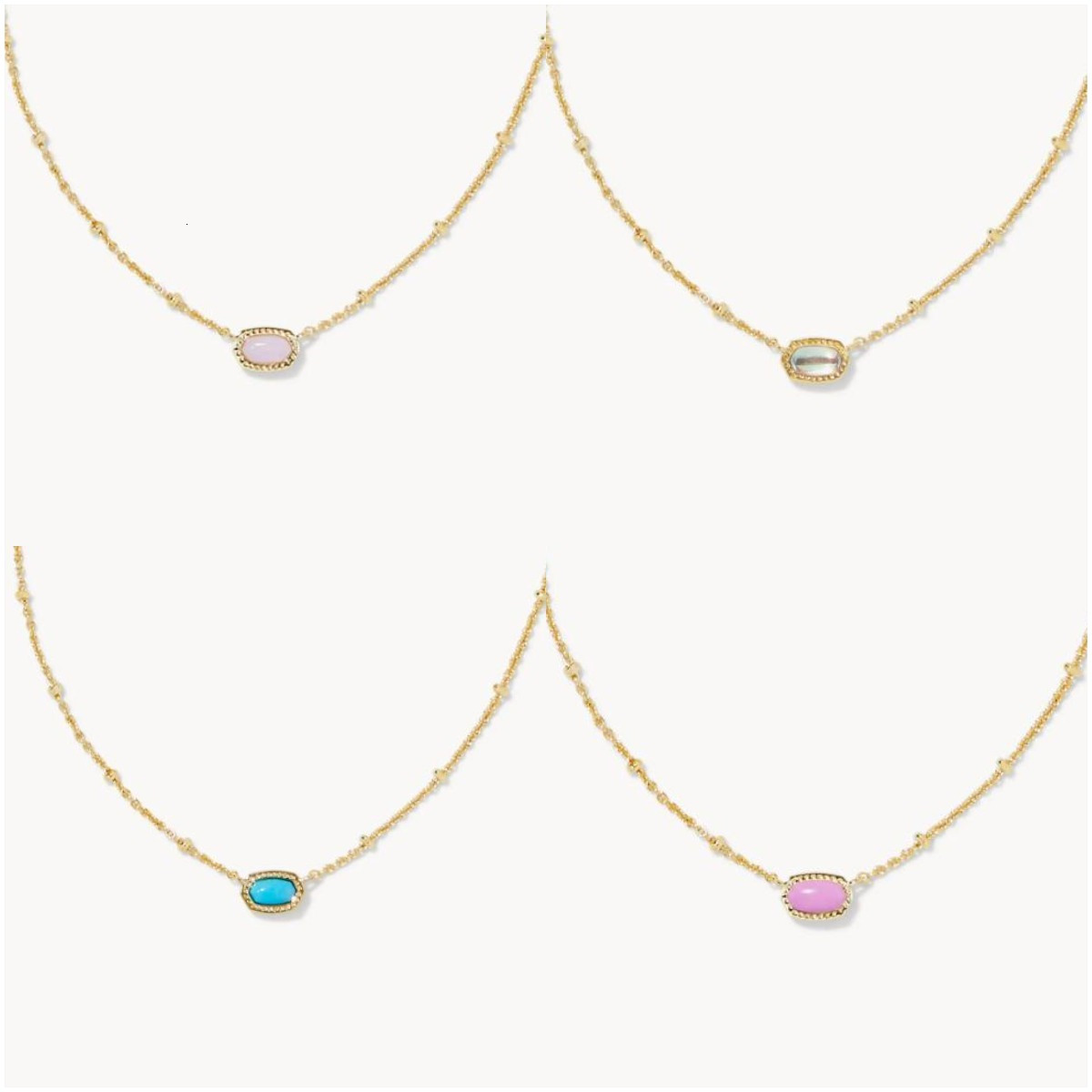 Designer Kendrick Scott Necklace Luxury Jewelry Necklace for Woman Ks Jewelry Fashionable and Minimalist Copper Genuine Gold Electroplated Earrings