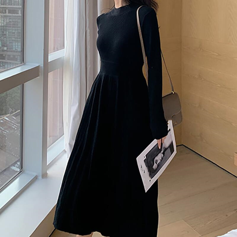 B30029 Dress Women 2024 Summer New Loose Casual Short Sleeve Midi Dress Women