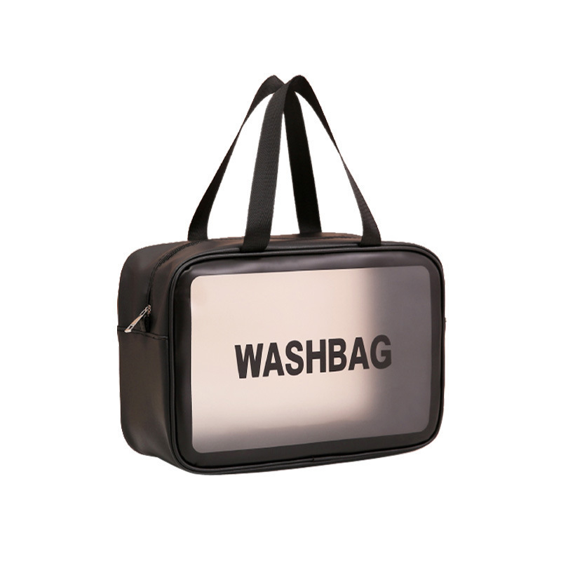 2025 Free Shipping Luxury Cosmetic Bags Korean Style Frosted Makeup Bag, PU PVC Waterproof Toiletry Organizer Pouch for Cosmetics Travel