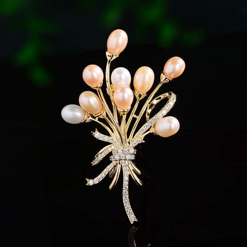 Women Wedding Sweater Suit Collar Pin Brooche Luxury Fashion style Letter Brooches Crystal Rhinestone Geometric Round Brooch Jewelry gifts