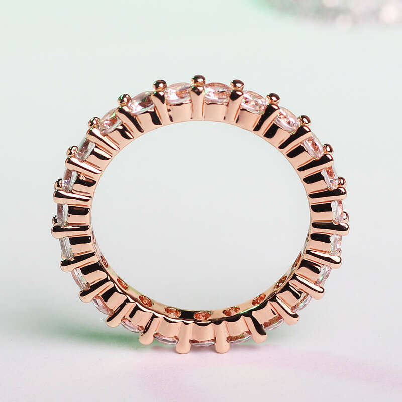 luxury ring Unisex Personality Hip Hop Ring Trend Oval Zircon Fashion Versatile Jewelry Micro Paved Full Diamond