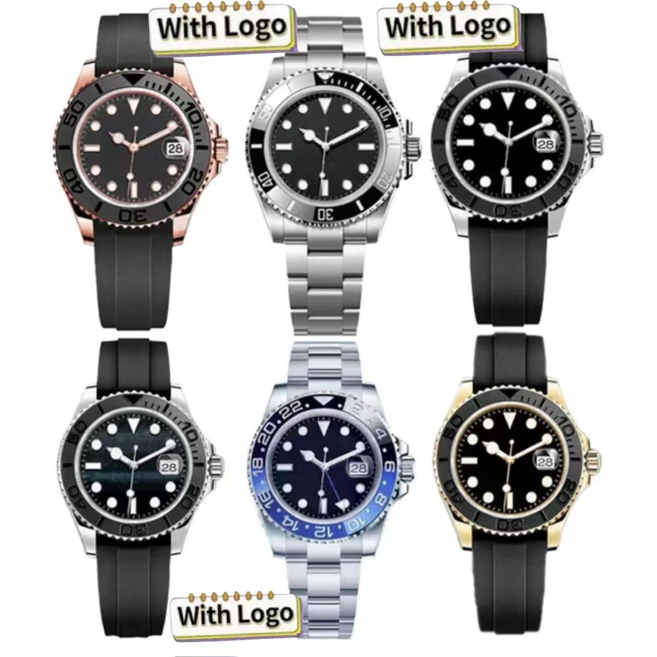 Classic sport mens watch 41mm size automatic watches gold/rose gold Stainless steel waterproof mechanical Wristwatches with box reloj orologio montre