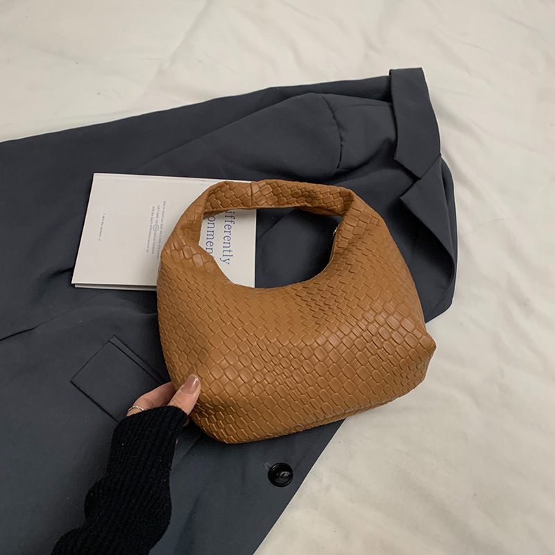 Luxury Brand Designer High-End Stylish Underarm For Women 2024 New Niche Casual Woven Dumpling Bag Versatile Small Handbag hot XJ260206