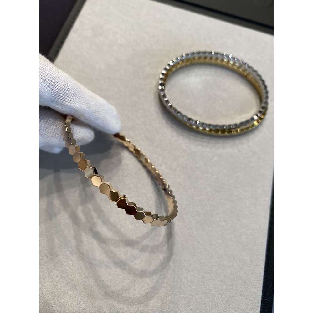 luxury jewelry Gold Plated Honeycomb bangle Brand Geometric Bracelets High Classic bracelet For ladies Birthday