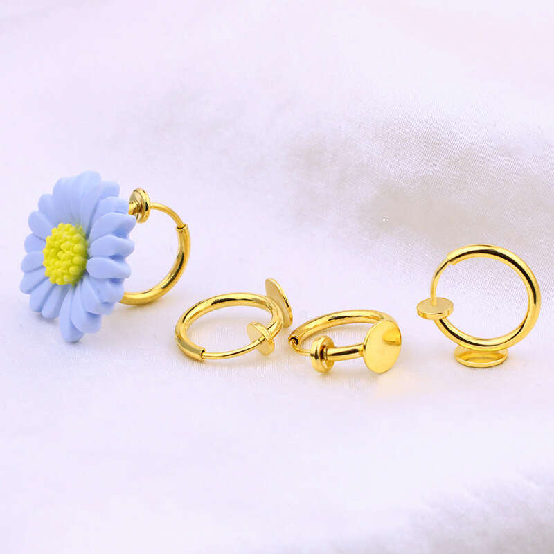 Classic and simple ring Womens earring women Party Wedding Gift Jewelry Letter Gold Plated Circle Hoop Earring luxury jewelry