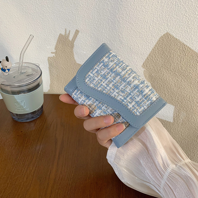 Luxury Brand Designer Bag Style Korean Large Capacity INS Wallet For Women Students Solid Color Simple Korean Chic Large Quantity In Stock