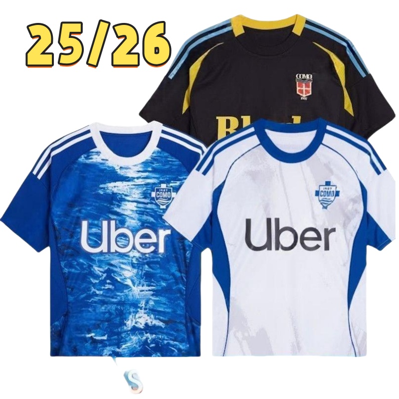 Como FC 25 26 Soccer Jerseys 2025 2026 NICO PAZ PERRONE VERDI BASELLI 24 25 Fourth Special Men Kids football Jersey shirts Kit