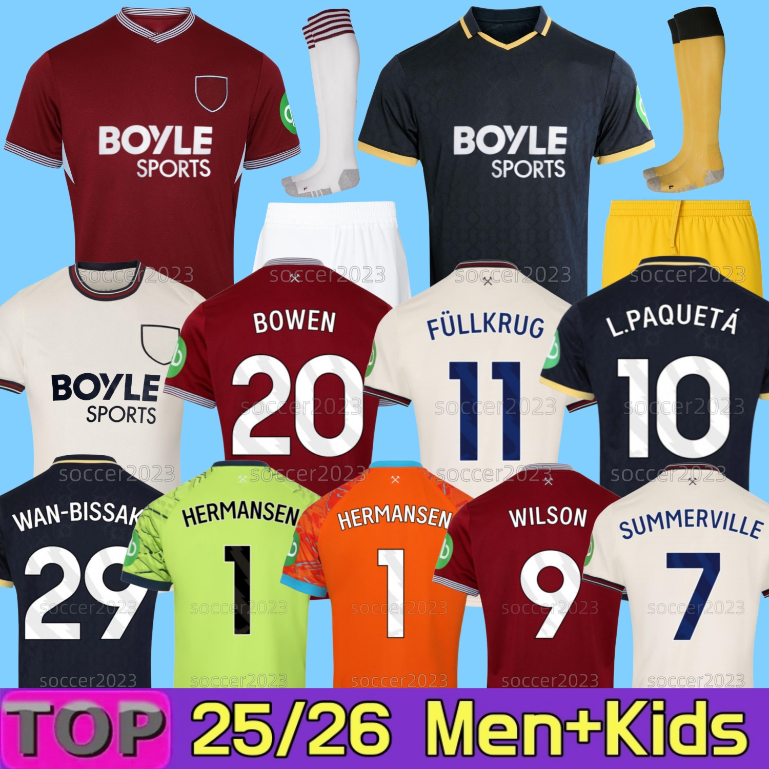 25 26 West HAmESs BOWEN L.PAQUETA Soccer Jerseys ANTONIO KUDUS SOUCEK ANDERSON R UNITEDS P.FORNALS 2025 2026 Home Away Football Shirt NOBLE FORNALS DAWSON Men kids Kit