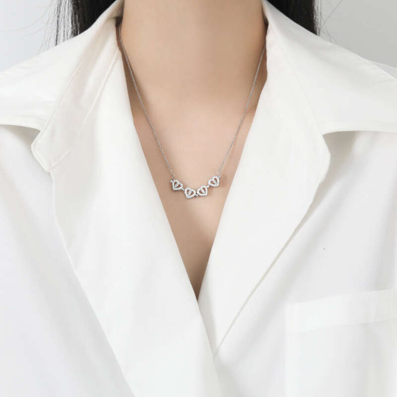 Clover Jewelry Flower classics Necklace Four Leaf Necklaces Gold Silver Rose Plate Agate Diamond Fashion luxury Charm Chain Wedding Gift Party