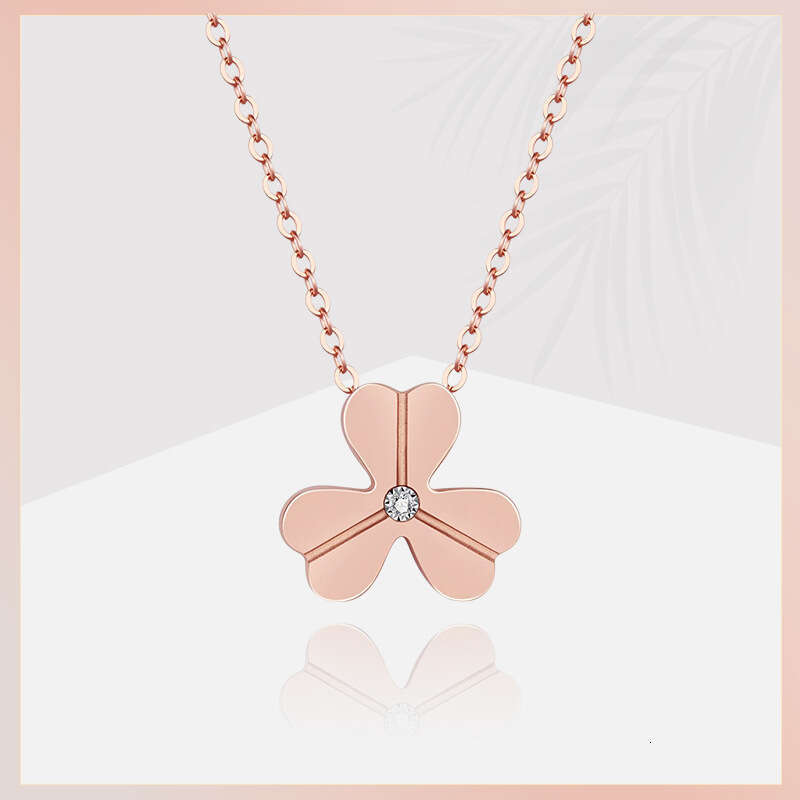 Light luxury diamond studded collarbone chain Pendant Necklaces jewelry necklace Fashion Classic necklace Charm Rose Gold Silver Plated Agate necklace