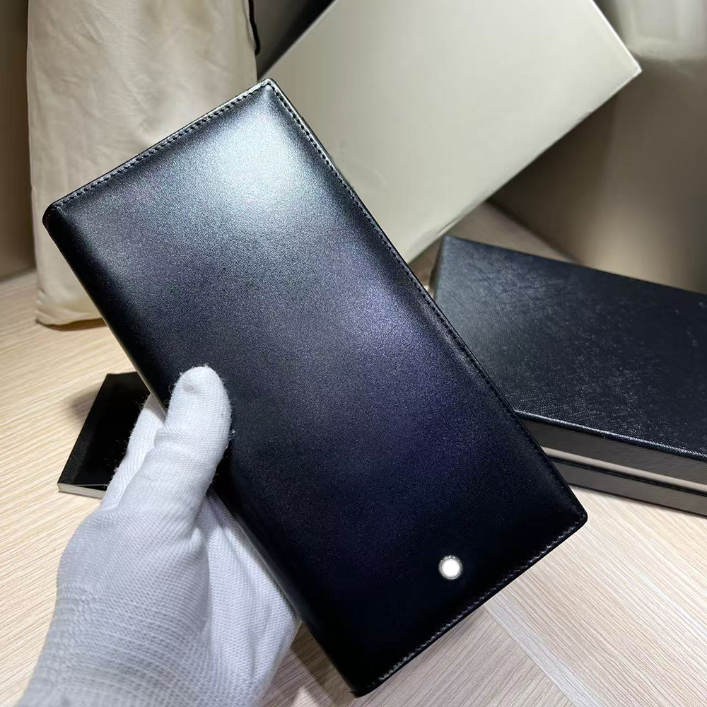 Credit Card Wallet Long Wallet Genuine Leather Men Wallet Cardholder Top Quality 35790 Business Suit Wallet Passport Wallet Bank Card Case Women's Wallet with Box