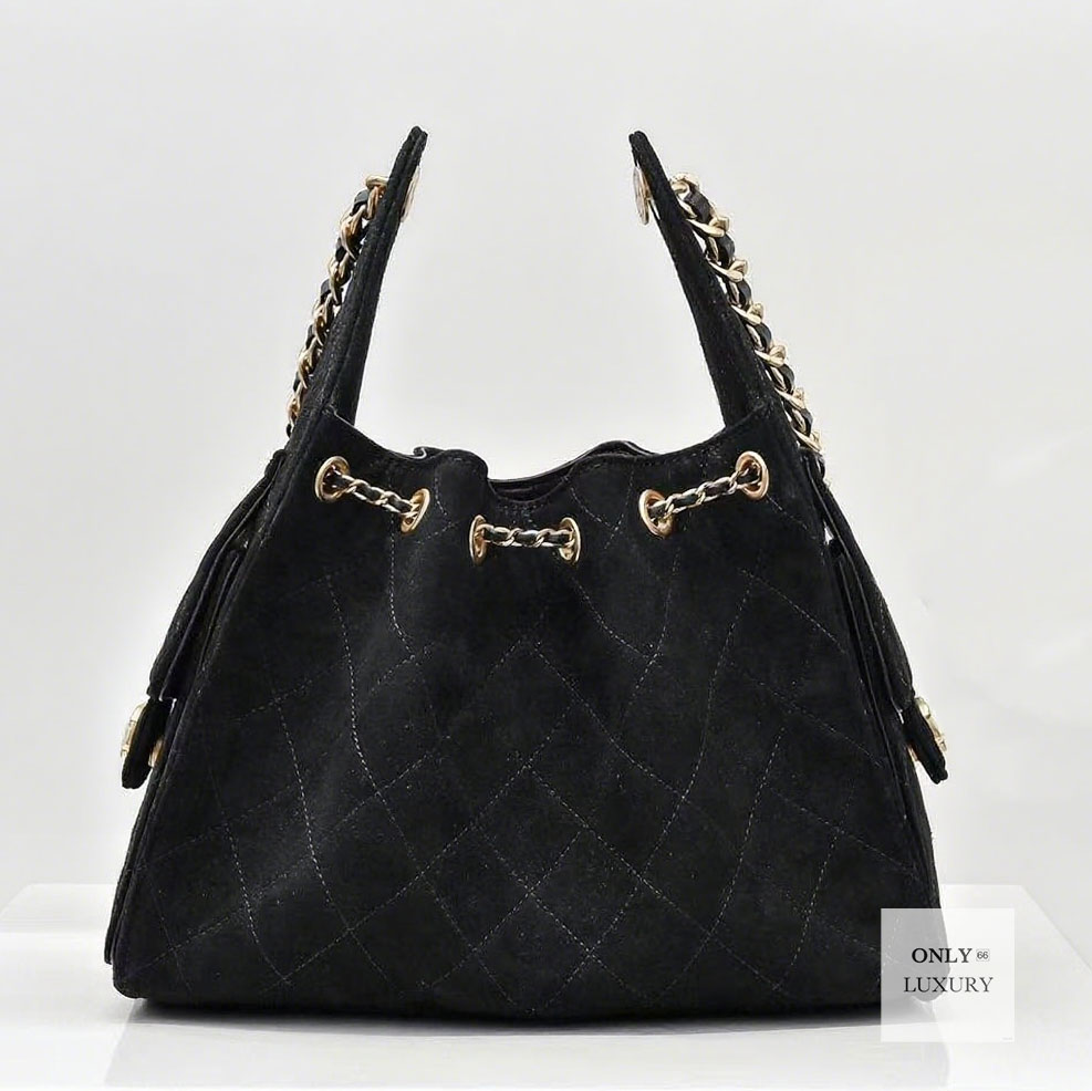 Luxur 25 hobo suede chain designer fall shoulder bag crossbod bags caviar genuine leather soft lamb skin women tote fashion handbag mini 7A mirror hig