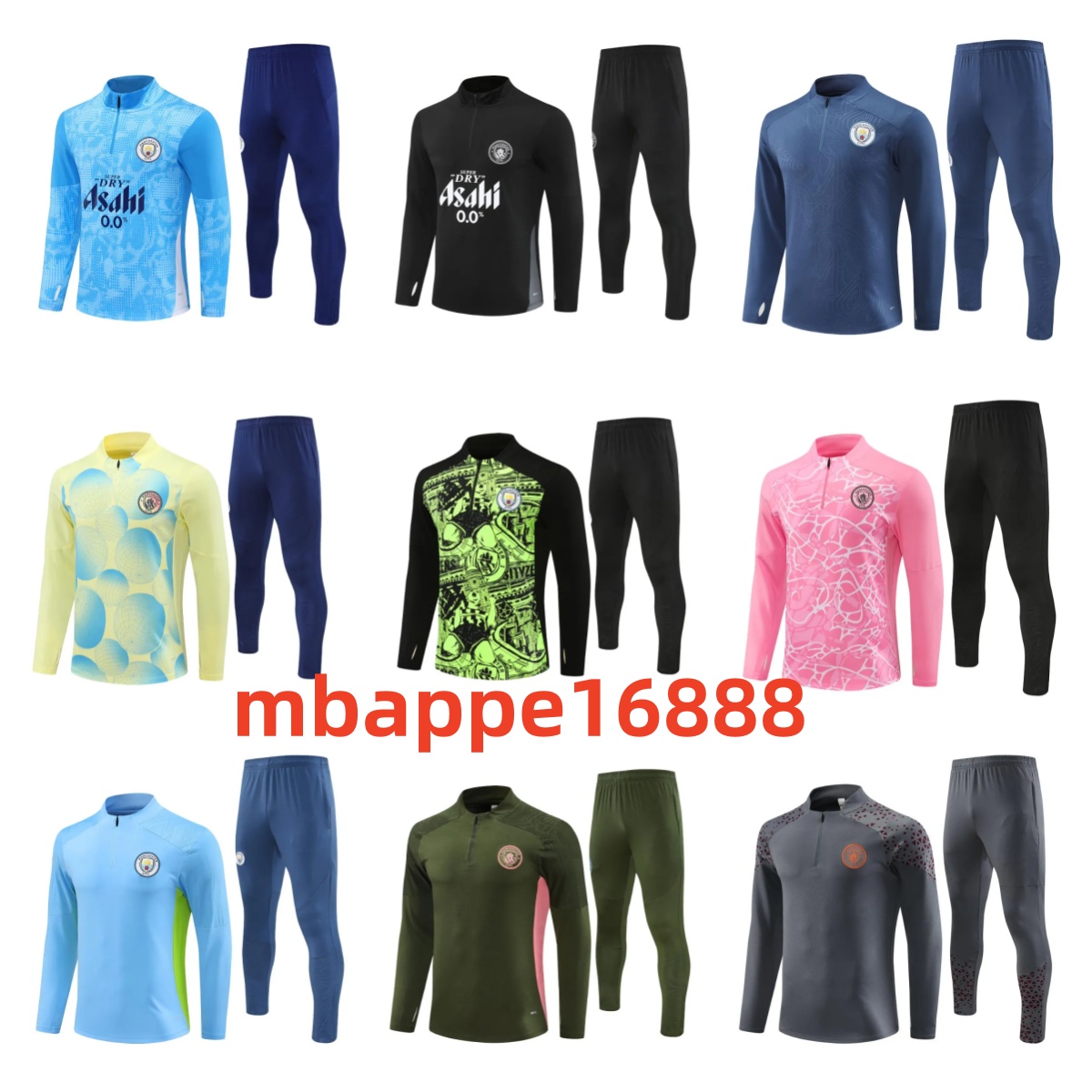 man City tracksuit HAALAND tracksuits half zip Training Suit Men Kids kit 2025 2026 DE BRUYNE mens soccer tracksuits Sportswear Football Survatment Foot chandal