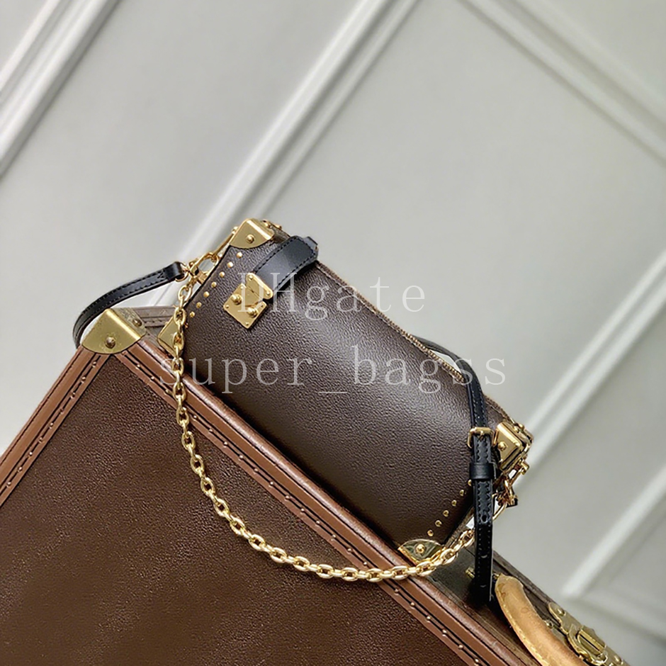 Slim Trunk chain bag Luxury designer bag 23CM handbag Calfskin genuine leather crossbody bag Mirror quality shoulder bag with box LS08A1