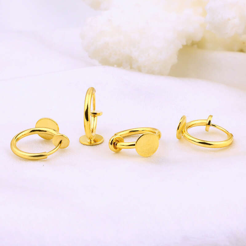 Classic and simple ring Womens earring women Party Wedding Gift Jewelry Letter Gold Plated Circle Hoop Earring luxury jewelry